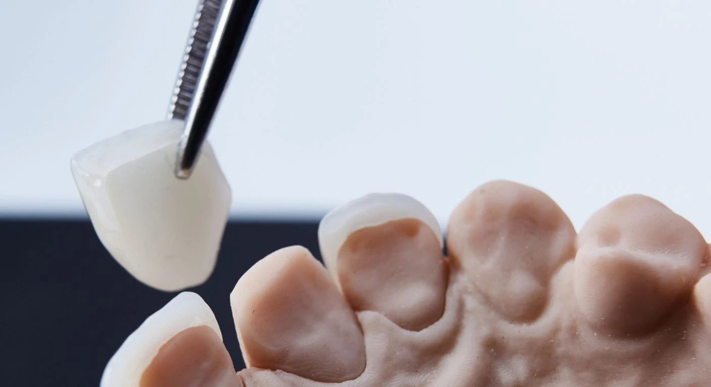 Visualización de un diseño de sonrisa digital en una pantalla, mostrando el resultado de un tratamiento de estética dental.