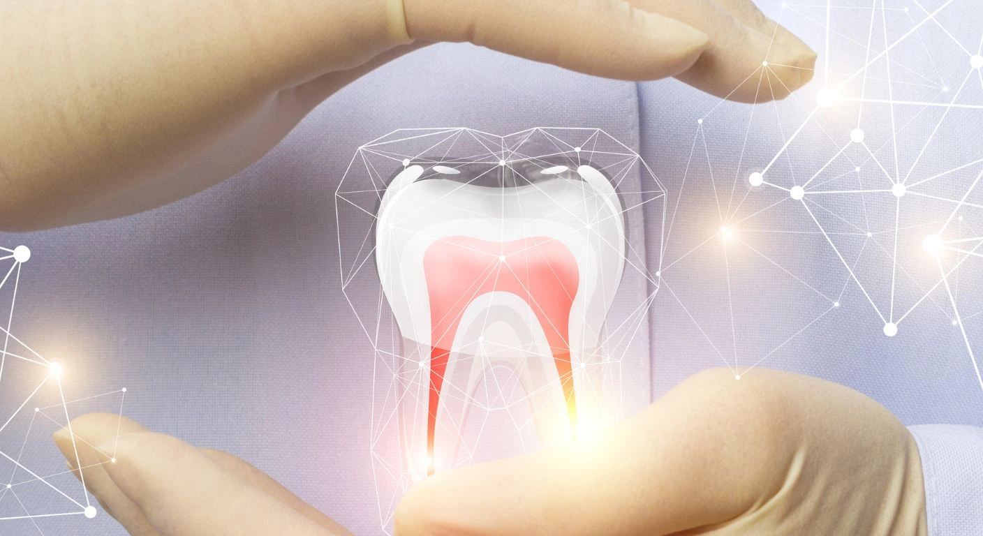 simulacion diente sano despues endodoncia - Endodoncia - Clinica Dental Jardines