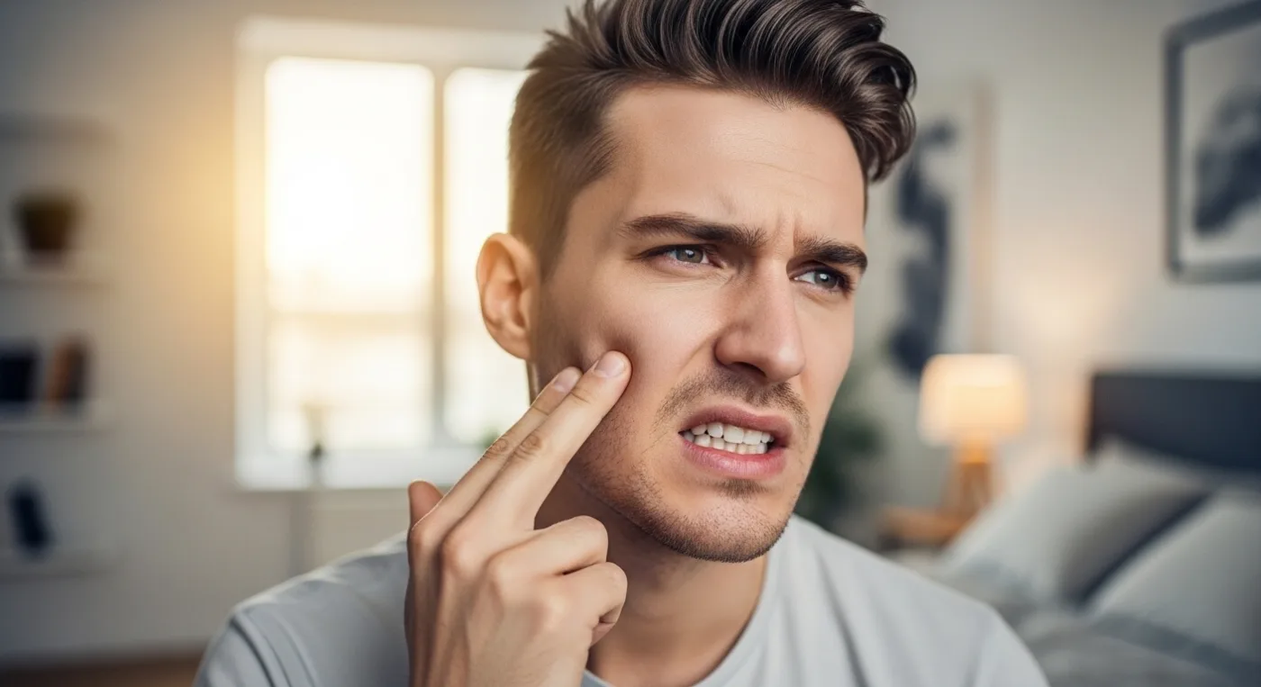 sintomas-bruxismo Pareja de adultos sonriendo con confianza, representando la satisfacción de los pacientes de Clínica Dental Jardines.
