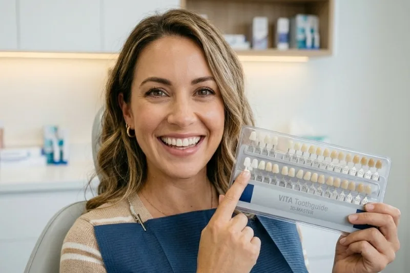 seleccion tonos para blanqueamiento dental - Blanqueamiento Dental - Clinica Dental Jardines