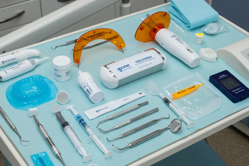 laptop muestra radiografía digital como apoyo para realizar un diagnóstico preciso en la primera visita dental